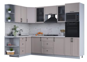 ГОТОВАЯ КУХНЯ ТРЕНД SOFT-TOUCH 1,68Х2,8 (ЛУНА/ ЛУНА)