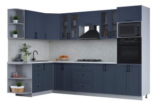 ГОТОВАЯ КУХНЯ ТРЕНД SOFT-TOUCH 1,68Х3,0 (ИНДИГО/ ИНДИГО)