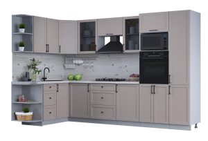 ГОТОВАЯ КУХНЯ ТРЕНД SOFT-TOUCH 1,68Х3,2 (ЛУНА/ ЛУНА)