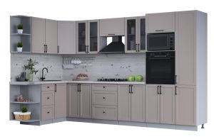 ГОТОВАЯ КУХНЯ ТРЕНД SOFT-TOUCH 1,68Х3,4 (ЛУНА/ ЛУНА)