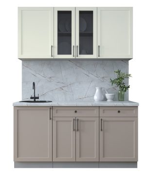 ГОТОВАЯ КУХНЯ ТРЕНД SOFT-TOUCH 1,6А (БЕЛЫЙ/ ЛУНА)