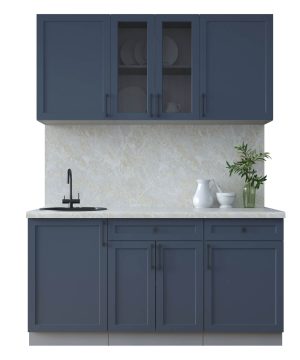 ГОТОВАЯ КУХНЯ ТРЕНД SOFT-TOUCH 1,6А (ИНДИГО/ ИНДИГО)