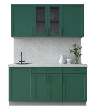 ГОТОВАЯ КУХНЯ ТРЕНД SOFT-TOUCH 1,6А (ИЗУМРУД/ ИЗУМРУД)