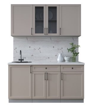 ГОТОВАЯ КУХНЯ ТРЕНД SOFT-TOUCH 1,6А (ЛУНА/ ЛУНА)