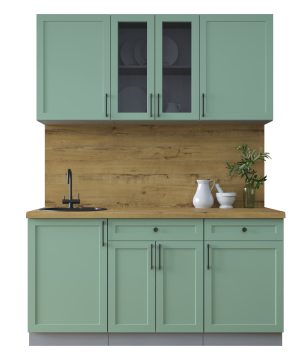 ГОТОВАЯ КУХНЯ ТРЕНД SOFT-TOUCH 1,6А (МЯТА/ МЯТА)