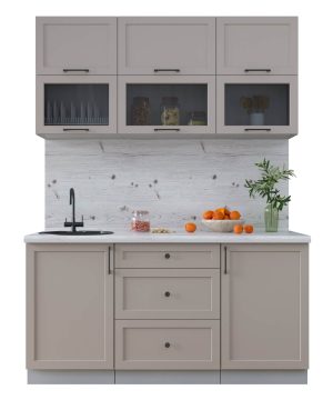 ГОТОВАЯ КУХНЯ ТРЕНД SOFT-TOUCH 1,6Б (ЛУНА/ ЛУНА)