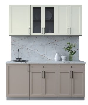 ГОТОВАЯ КУХНЯ ТРЕНД SOFT-TOUCH 1,7А (БЕЛЫЙ/ ЛУНА)