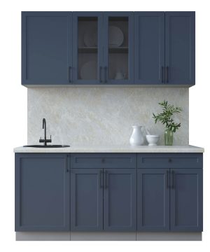 ГОТОВАЯ КУХНЯ ТРЕНД SOFT-TOUCH 1,7А (ИНДИГО/ ИНДИГО)