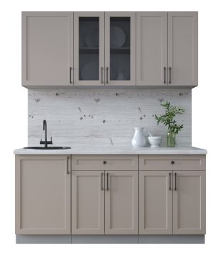 ГОТОВАЯ КУХНЯ ТРЕНД SOFT-TOUCH 1,7А (ЛУНА/ ЛУНА)