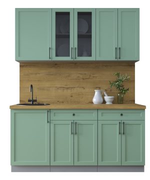 ГОТОВАЯ КУХНЯ ТРЕНД SOFT-TOUCH 1,7А (МЯТА/ МЯТА)