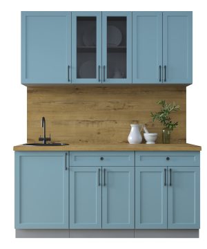 ГОТОВАЯ КУХНЯ ТРЕНД SOFT-TOUCH 1,7А (ОКЕАН/ ОКЕАН)