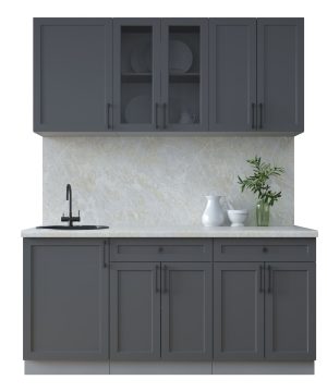 ГОТОВАЯ КУХНЯ ТРЕНД SOFT-TOUCH 1,7А (ПЕПЕЛ/ ПЕПЕЛ)