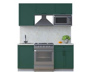 ГОТОВАЯ КУХНЯ ТРЕНД SOFT-TOUCH 1,7В (ИЗУМРУД/ ИЗУМРУД)