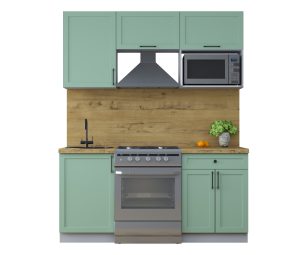 ГОТОВАЯ КУХНЯ ТРЕНД SOFT-TOUCH 1,7В (МЯТА/ МЯТА)