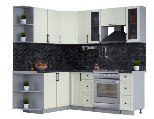 ГОТОВАЯ КУХНЯ ТРЕНД SOFT-TOUCH 1,7Х2,1 (БЕЛЫЙ/ БЕЛЫЙ)