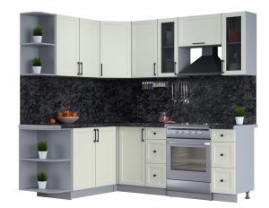 ГОТОВАЯ КУХНЯ ТРЕНД SOFT-TOUCH 1,7Х2,2 (БЕЛЫЙ/ БЕЛЫЙ)