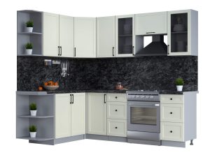 ГОТОВАЯ КУХНЯ ТРЕНД SOFT-TOUCH 1,7Х2,4 (БЕЛЫЙ/ БЕЛЫЙ)