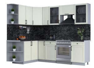 ГОТОВАЯ КУХНЯ ТРЕНД SOFT-TOUCH 1,7Х2,5 (БЕЛЫЙ/ БЕЛЫЙ)