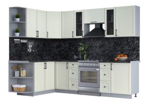 ГОТОВАЯ КУХНЯ ТРЕНД SOFT-TOUCH 1,7Х2,7 (БЕЛЫЙ/ БЕЛЫЙ)