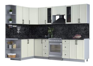 ГОТОВАЯ КУХНЯ ТРЕНД SOFT-TOUCH 1,7Х2,8 (БЕЛЫЙ/ БЕЛЫЙ)