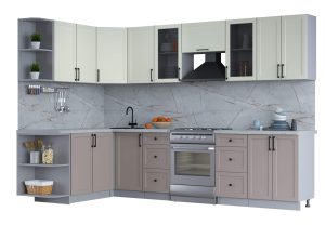 ГОТОВАЯ КУХНЯ ТРЕНД SOFT-TOUCH 1,7Х3,0 (БЕЛЫЙ/ ЛУНА)