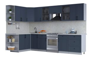 ГОТОВАЯ КУХНЯ ТРЕНД SOFT-TOUCH 1,7Х3,2 (ИНДИГО/ ИНДИГО)