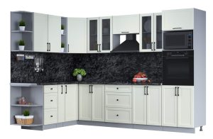 ГОТОВАЯ КУХНЯ ТРЕНД SOFT-TOUCH 1,88Х3,0 (БЕЛЫЙ/ БЕЛЫЙ)