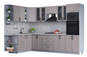 ГОТОВАЯ КУХНЯ ТРЕНД SOFT-TOUCH 1,88Х3,0 (ЛУНА/ ЛУНА)