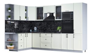 ГОТОВАЯ КУХНЯ ТРЕНД SOFT-TOUCH 1,88Х3,2 (БЕЛЫЙ/ БЕЛЫЙ)