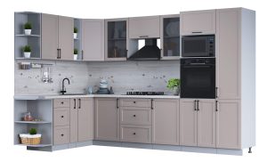 ГОТОВАЯ КУХНЯ ТРЕНД SOFT-TOUCH 1,88Х3,2 (ЛУНА/ ЛУНА)