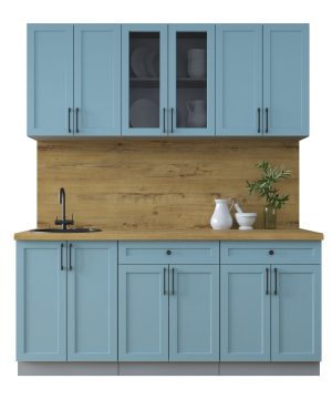 ГОТОВАЯ КУХНЯ ТРЕНД SOFT-TOUCH 1,8А (ОКЕАН/ ОКЕАН)