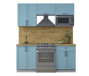 ГОТОВАЯ КУХНЯ ТРЕНД SOFT-TOUCH 1,8В (ОКЕАН/ ОКЕАН)