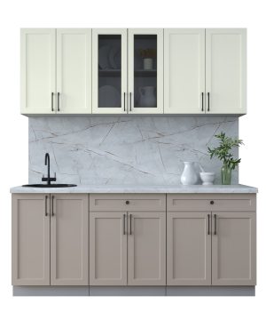 ГОТОВАЯ КУХНЯ ТРЕНД SOFT-TOUCH 1,9А (БЕЛЫЙ/ ЛУНА)