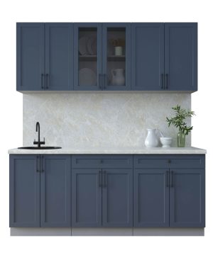 ГОТОВАЯ КУХНЯ ТРЕНД SOFT-TOUCH 1,9А (ИНДИГО/ ИНДИГО)