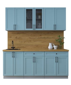 ГОТОВАЯ КУХНЯ ТРЕНД SOFT-TOUCH 1,9А (ОКЕАН/ ОКЕАН)