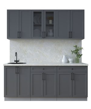 ГОТОВАЯ КУХНЯ ТРЕНД SOFT-TOUCH 1,9А (ПЕПЕЛ/ ПЕПЕЛ)