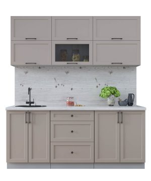 ГОТОВАЯ КУХНЯ ТРЕНД SOFT-TOUCH 1,9Б (ЛУНА/ ЛУНА)