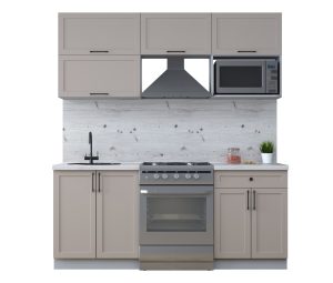 ГОТОВАЯ КУХНЯ ТРЕНД SOFT-TOUCH 1,9В (ЛУНА/ ЛУНА)