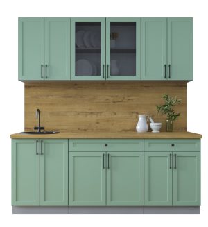 ГОТОВАЯ КУХНЯ ТРЕНД SOFT-TOUCH 2,0А (МЯТА/ МЯТА)