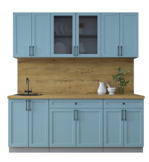 ГОТОВАЯ КУХНЯ ТРЕНД SOFT-TOUCH 2,0А (ОКЕАН/ ОКЕАН)