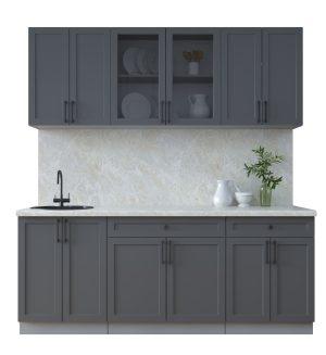 ГОТОВАЯ КУХНЯ ТРЕНД SOFT-TOUCH 2,0А (ПЕПЕЛ/ ПЕПЕЛ)