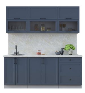 ГОТОВАЯ КУХНЯ ТРЕНД SOFT-TOUCH 2,0Б (ИНДИГО/ ИНДИГО)