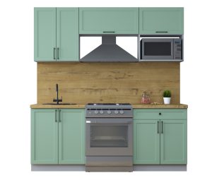 ГОТОВАЯ КУХНЯ ТРЕНД SOFT-TOUCH 2,0В (МЯТА/ МЯТА)
