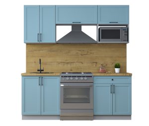 ГОТОВАЯ КУХНЯ ТРЕНД SOFT-TOUCH 2,0В (ОКЕАН/ ОКЕАН)