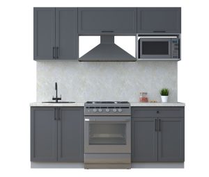 ГОТОВАЯ КУХНЯ ТРЕНД SOFT-TOUCH 2,0В (ПЕПЕЛ/ ПЕПЕЛ)