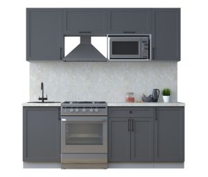ГОТОВАЯ КУХНЯ ТРЕНД SOFT-TOUCH 2,1В (ПЕПЕЛ/ ПЕПЕЛ)