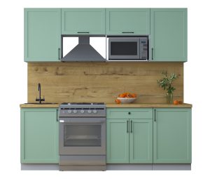 ГОТОВАЯ КУХНЯ ТРЕНД SOFT-TOUCH 2,2В (МЯТА/ МЯТА)