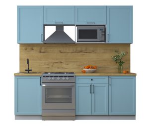 ГОТОВАЯ КУХНЯ ТРЕНД SOFT-TOUCH 2,2В (ОКЕАН/ ОКЕАН)