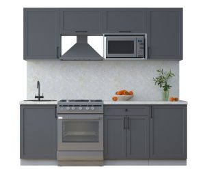 ГОТОВАЯ КУХНЯ ТРЕНД SOFT-TOUCH 2,2В (ПЕПЕЛ/ ПЕПЕЛ)