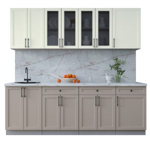 ГОТОВАЯ КУХНЯ ТРЕНД SOFT-TOUCH 2,3А (БЕЛЫЙ/ ЛУНА)